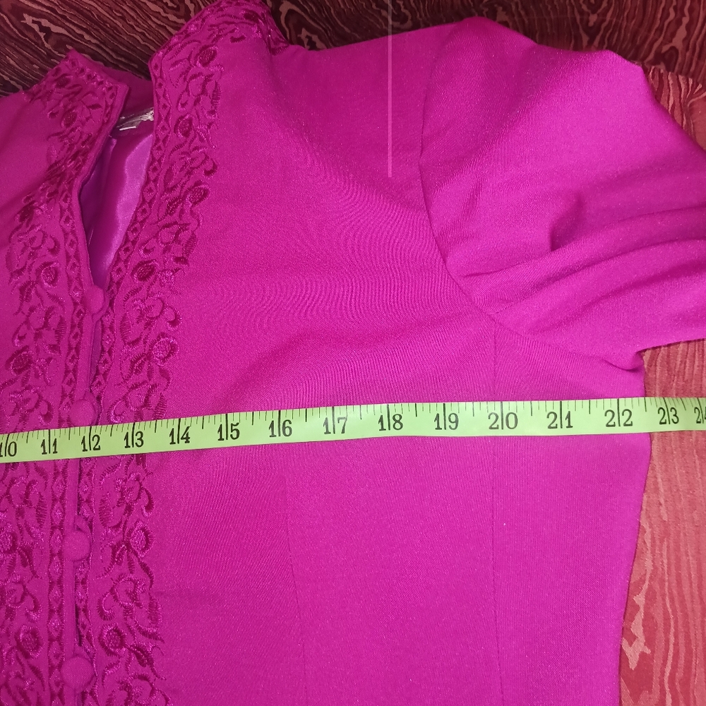 EMILY 2 Piece Long Sleeve Button Skirt Suit Women's Sz 18 - Picture 13 of 16